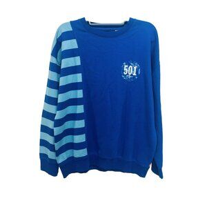Levi’s 501 Men’s Blue Oversized Cotton Sweatshirt Size Small 100% Cotton New
